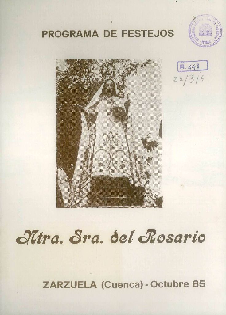 Fiesta patronales en honor a Nuestra Señora del Rosario 1985 Portilla